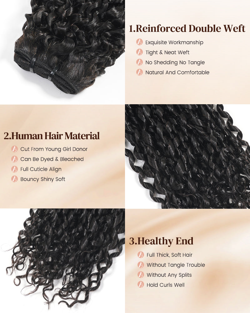 Arabella 12A Pixie Jerry Curly Unprocessed Virgin Brazilian Hair 3 Bundles Grade Human Hair