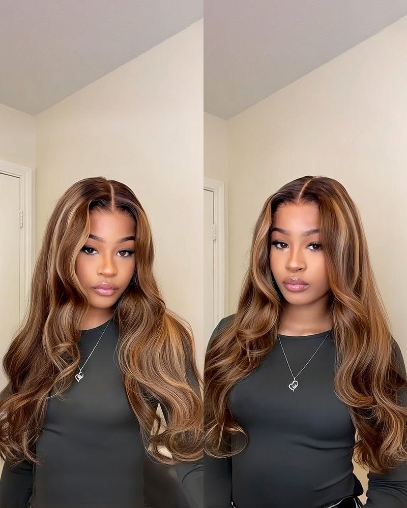 Honey blonde ombre 13x6 lace front wig for Black women | Arabella Hair