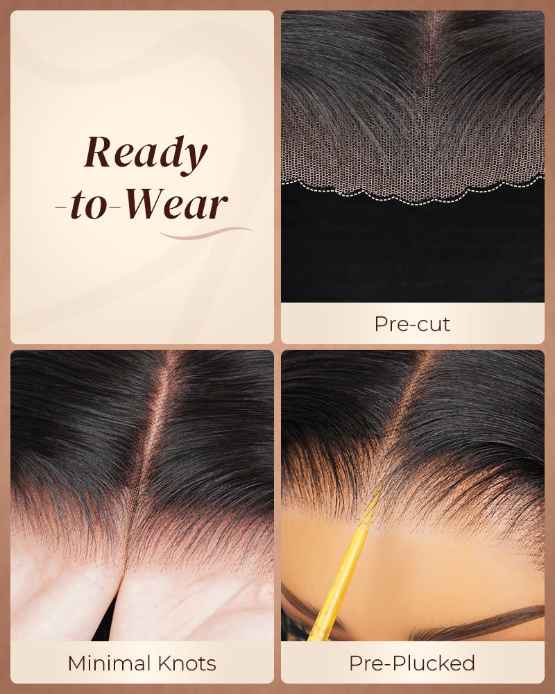 Arabella 13x6 Three-Go™ Reddish Brown Glueless Wig Loose Body Wave With Drawstring 100% Human Hair Wig