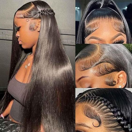 【$299 = 2 WIGS】Arabella 360 Full Lace Glueless Silky Straight Wig Invisi Drawstring Natural Black Pull & Go