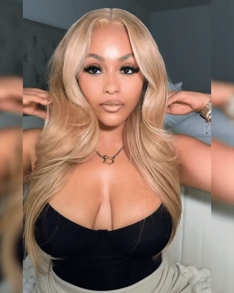 Arabella 13x6 Three-Go™ Milk Tea Brown Glueless Wig Loose Body Wave With Drawstring 100% Human Hair Wig