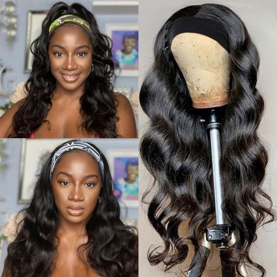 Arabella Machine Made Natural Black Body Wave Wig For Beginners 100% human hair wig