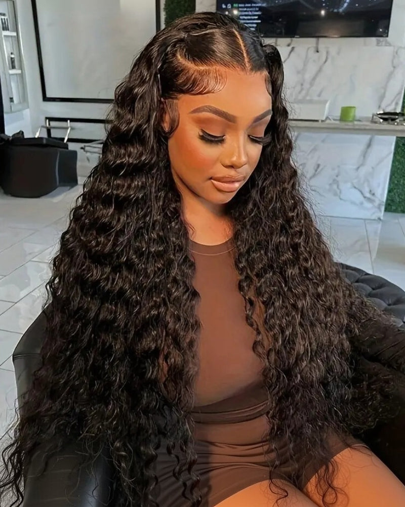 Arabella 360 Lace Water Wave Wigs Middle Part