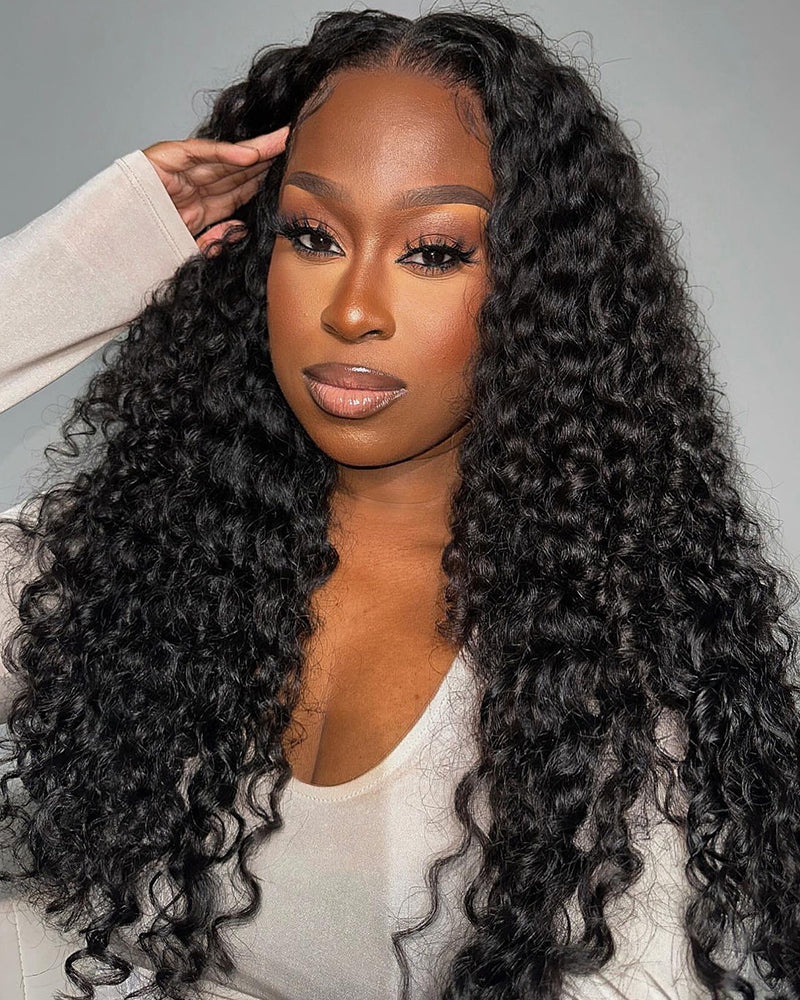 Arabella 12A Jerry Curly with Burmese Curly 3 Bundles Human Hair Weft Natural Color Unprocessed Virgin Hair Weave