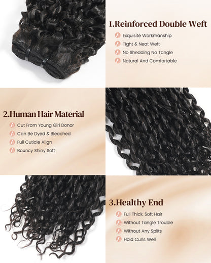 Arabella 12A Pixie Jerry Curly Unprocessed Virgin Brazilian Hair 3 Bundles Grade Human Hair
