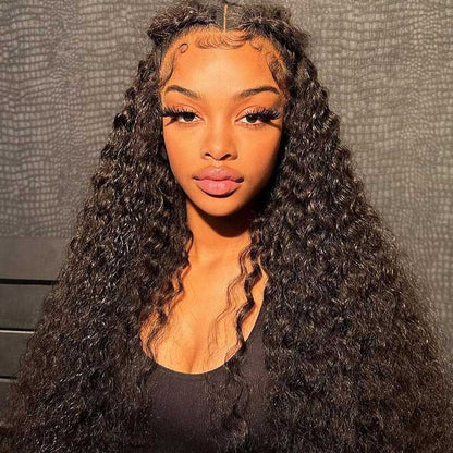 Arabella 360 Full Lace Glueless Deep Wave Wig Invisi Drawstring Natural Black Pull &amp; Go