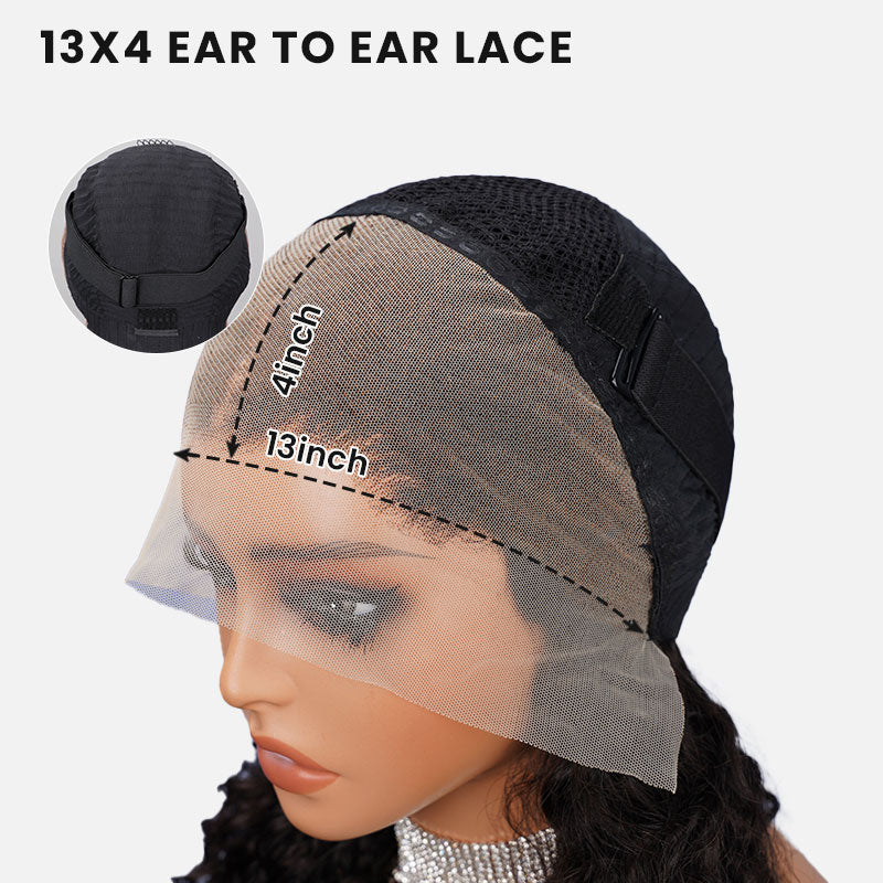 Arabella 6x5/13x4 Lace Glueless Loose Body Wave Wig Pre-cut Lace Natural Black Beginner Friendly