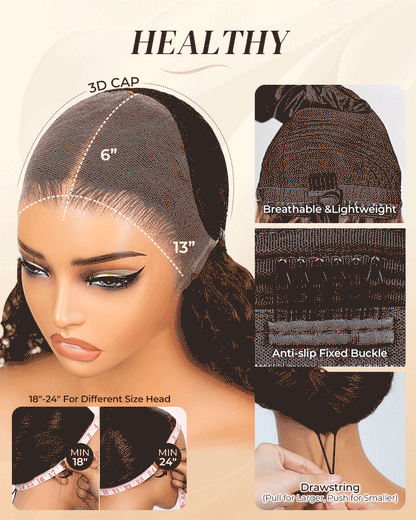 Arabella 6x5/13x6 Glueless Wig Ombre Platinum Blonde Balayage Highlights Loose Body Wave Wig Pre-cut Lace Beginner Friendly