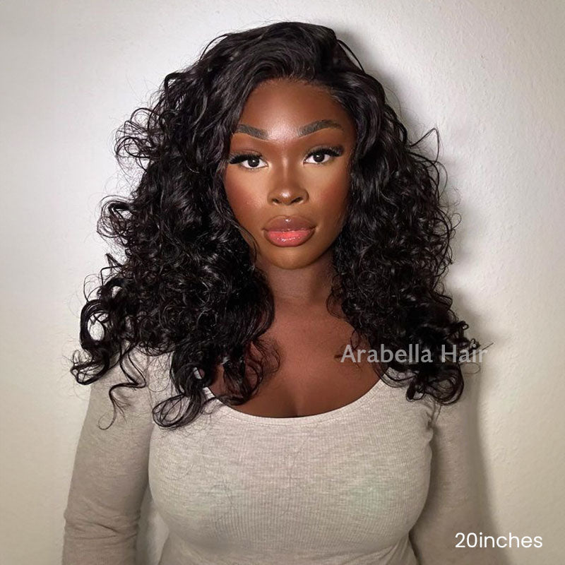 Arabella 6x5/6x6/13x4 Lace Glueless Body Wave Wig Pre-cut Lace Natural Black Beginner Friendly