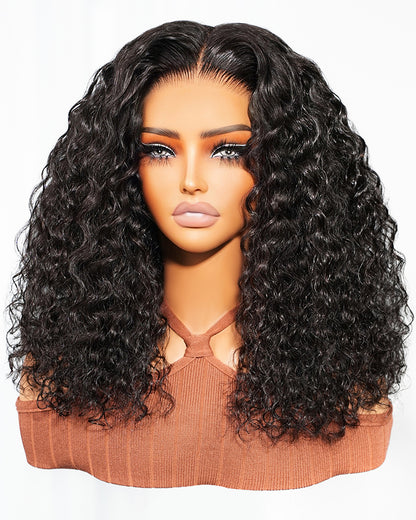 3D Lace Half Wig Water Wave Wig