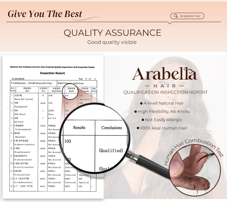 100% Human Hair Test of Chestnut Dark Brown Human Wig