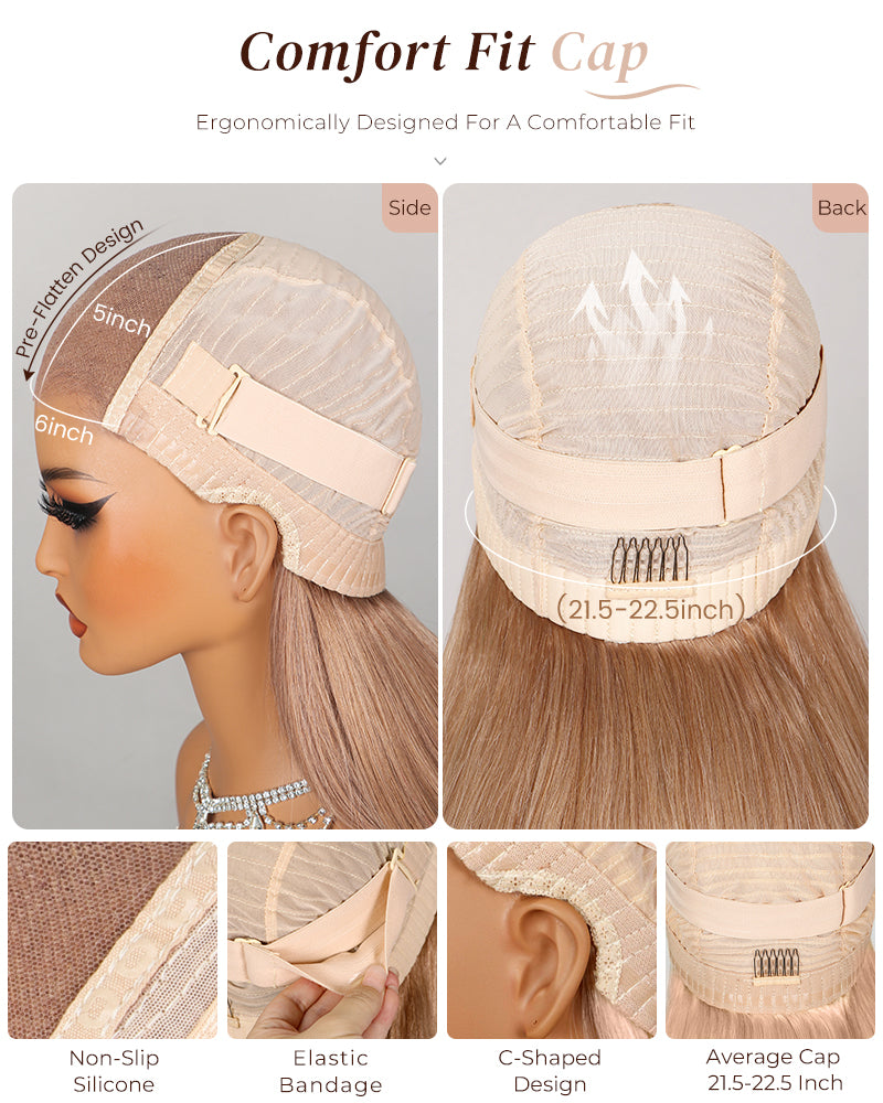 Blonde Wig Lace Cap Design
