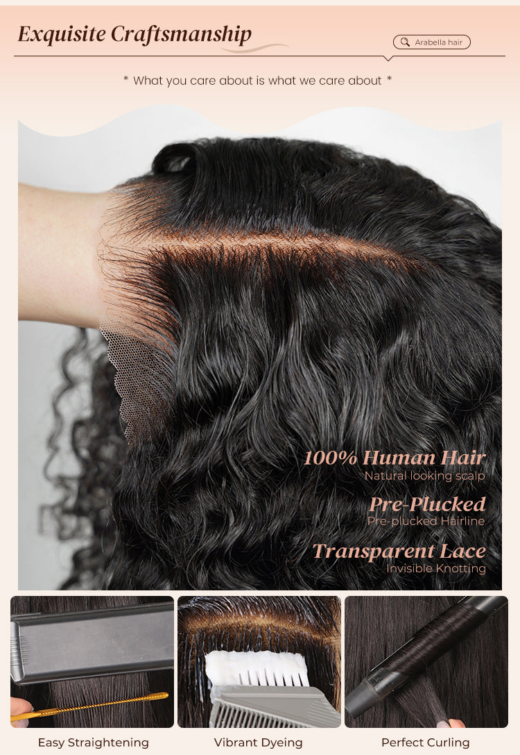 Closeup of Jerry Curly Wig Craftsmanship