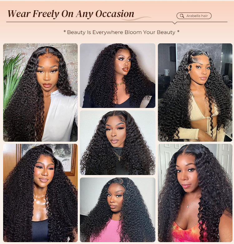 Poster Showing Jerry Curly Wig Suitable for Any Occasion