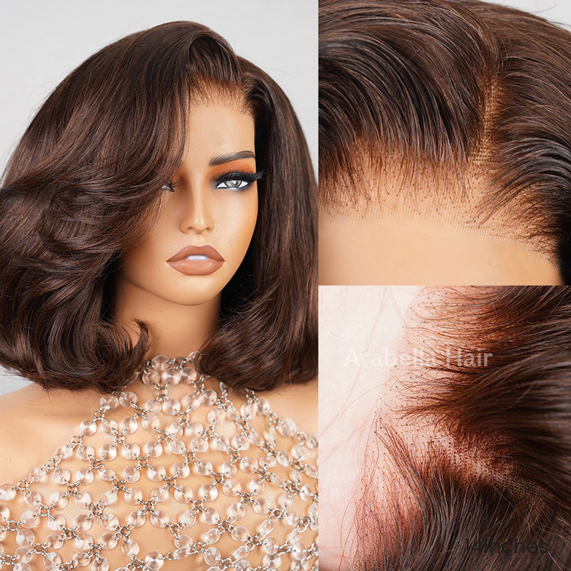 Details of Mannequin Wearing Chocolate Brown Bob Wig