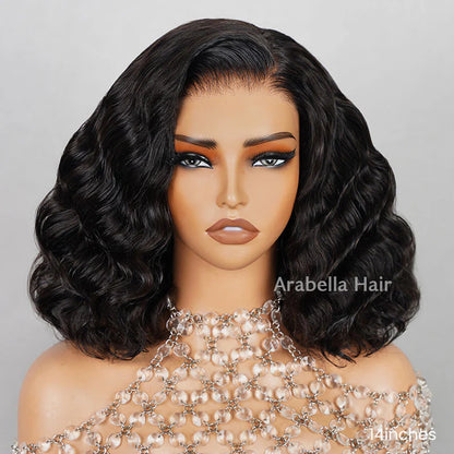 Arabella 6x5/13x4 Lace Glueless Natural Loose Deep Wave Wig Pre-cut Lace Natural Black Beginner Friendly