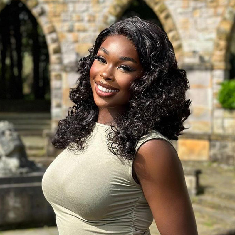 Arabella 6x5/6x6/13x4 Lace Glueless Body Wave Wig Pre-cut Lace Natural Black Beginner Friendly