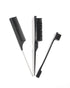 Arabella 3-Pack Rat Tail Combs Set (Black)