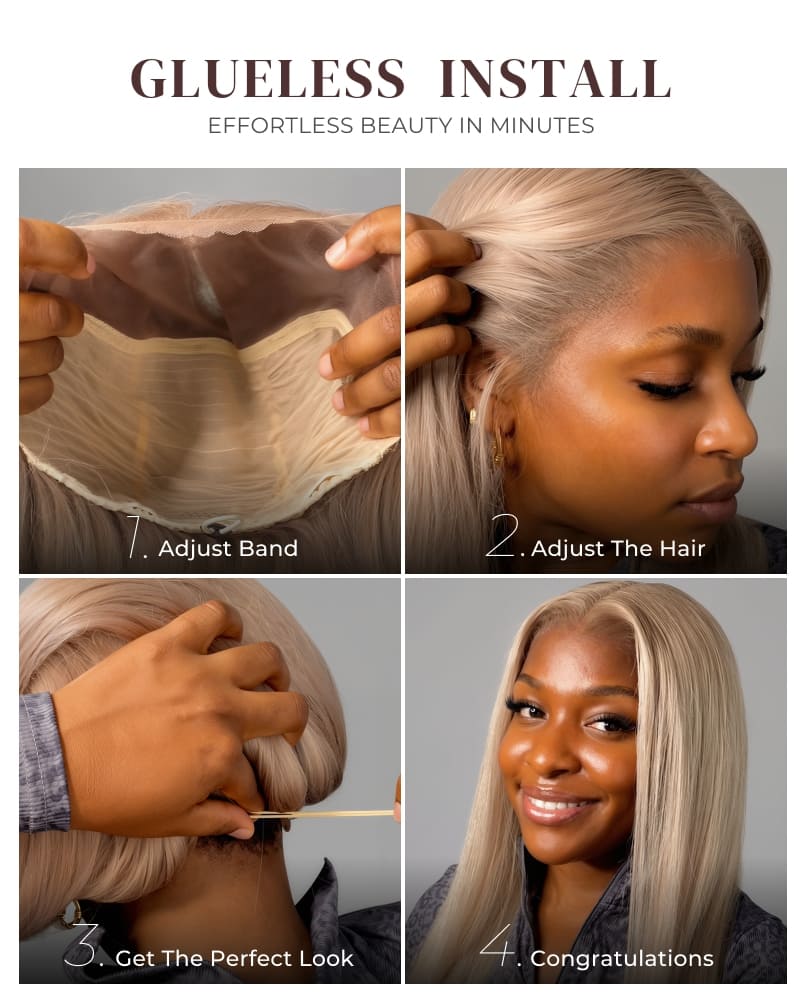 Arabella 6x5 Invisible Knots Glueless Milk Tea Brown Straight Bob Wig Pre-cut Lace Beginner Friendly