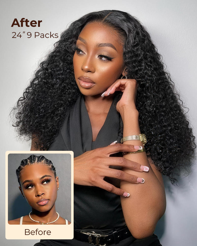 Arabella Afro Kinky Curly Feather Crochet Hair Natural Black Hair Extensions Pre-Separated Lightweight Miracle Knots