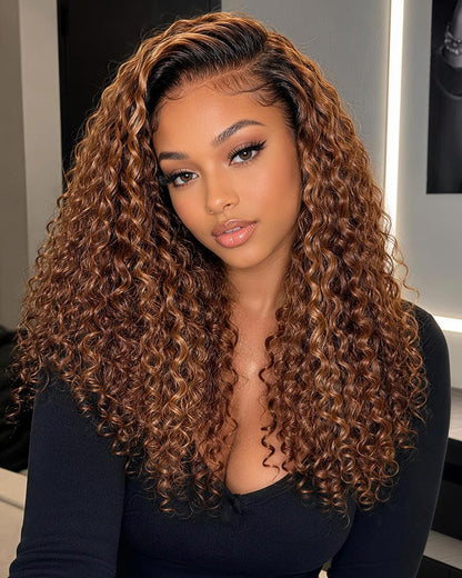 Arabella 13x6 Three-Go™ Ombre Highlight Honey Blonde Glueless Wig Body Wave With Drawstring 100% Human Hair Wig