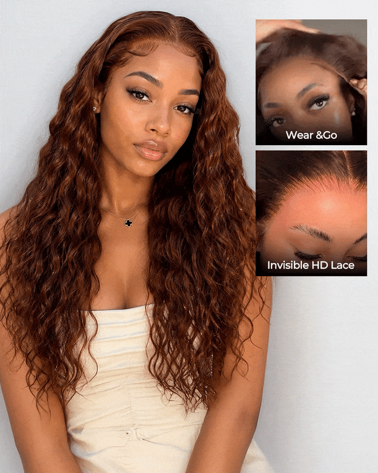 Arabella Zerowear™ 13x6 Invisible HD Lace Glueless Wig Bohemian Curl With Drawstring Chocolate Brown 100% Human Hair Wig