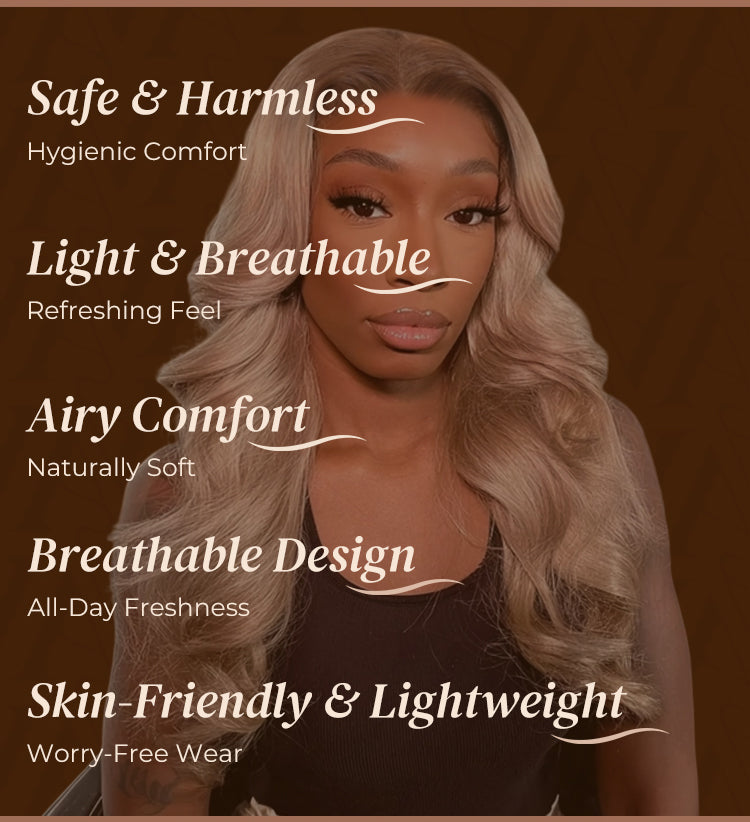 Ash Blonde Ombre Loose Body Wave Wig