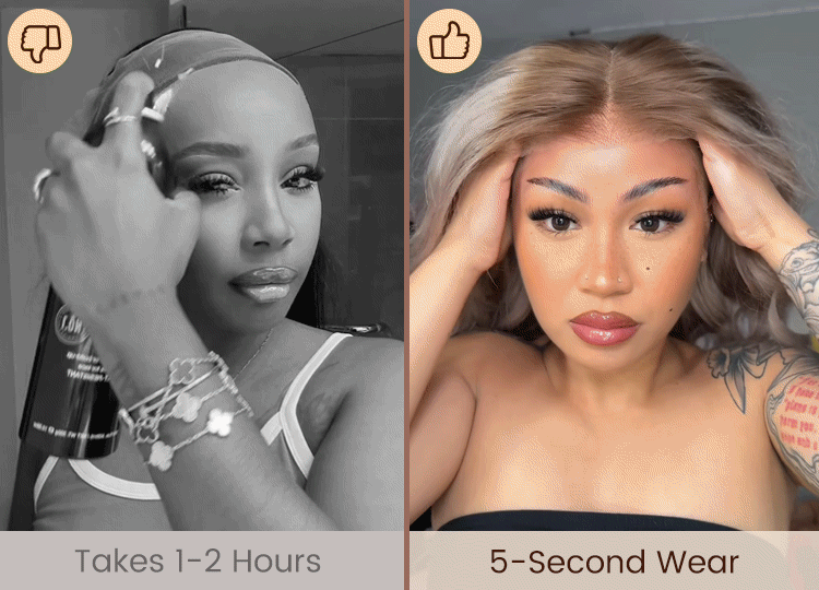 Ash Blonde Ombre Loose Body Wave Wig