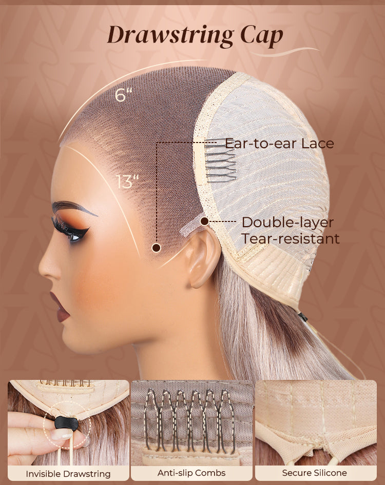 Ash Blonde Ombre Loose Body Wave Wig