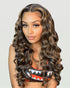 000Arabella 6x5 invisible knots Glueless Balayage Highlight Colored Wig Loose Deep Wave Wig Pre-cut Lace Beginner Friendly