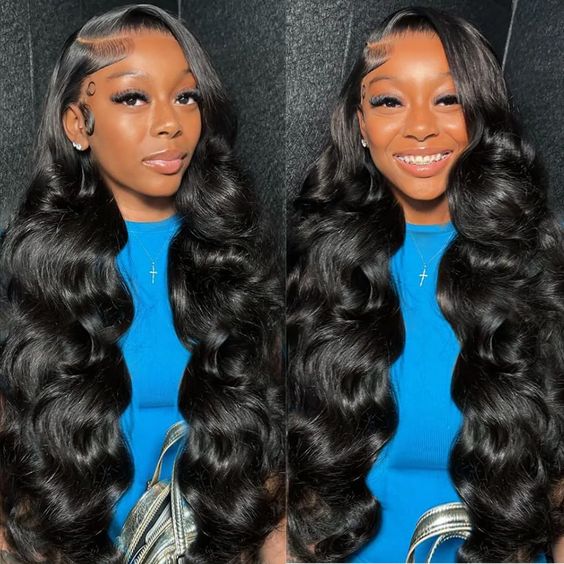 Arabella 【30" Super Sale】 6x5 Invisible Knots Glueless &amp; 13x4 Lace Front Pre-Bleached Knots Natural Black Body Wave/Straight/Curly Human Hair Wig Body Wave