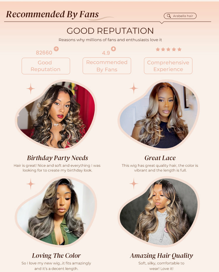 Feedback of Blonde Balayage Human Wig 