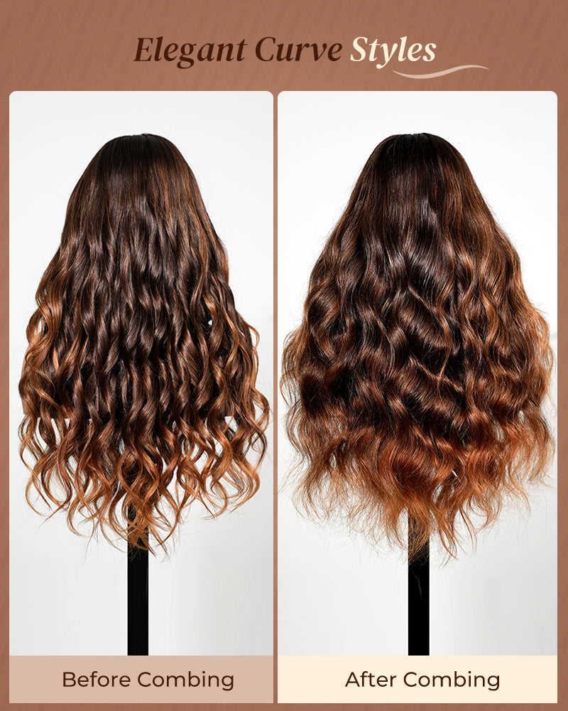 Dark Auburn Ombre Glueless Wig