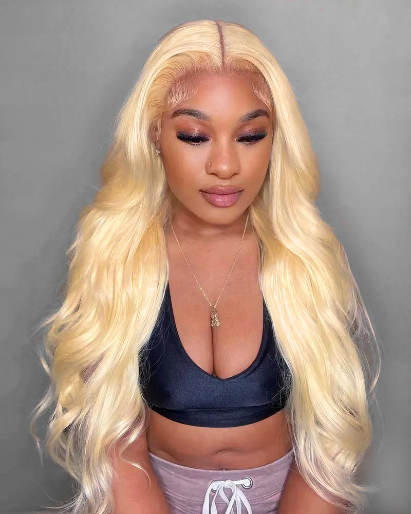 Arabella 13x6 Three-Go™ 613 Blonde Glueless Wig Loose Body Wave With Drawstring 100% Human Hair Wig