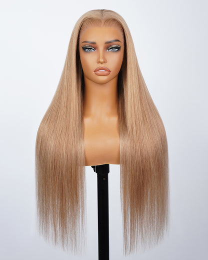 Arabella 13x6 Three-Go™ Milk Tea Brown Glueless Wig Silky Straight With Drawstring 100% Human Hair Wig