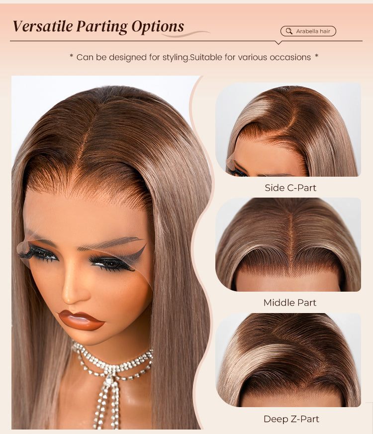 Parting Options of Human Hair Wig