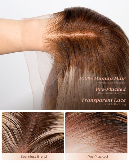 Arabella 13x4 Frontal Lace Ash Blonde Ombre Loose Body Wave Wig Beginner Friendly