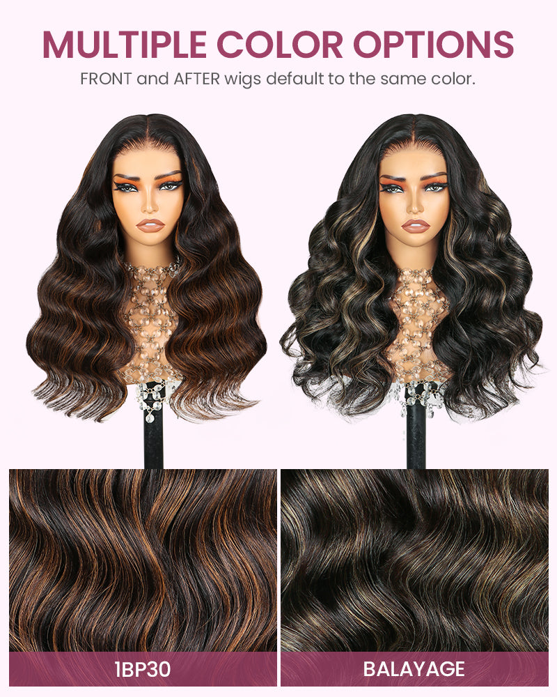 [VIP EXCLUSIVE] ZIP &amp; Mix-All Wigs | Body Wave Natural Black Glueless 6x5 Pre-Cut Lace Wig With Optional Replaceable Tops