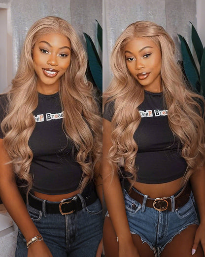 Arabella 13x6 Three-Go™ Milk Tea Brown Glueless Wig Silky Straight With Drawstring 100% Human Hair Wig