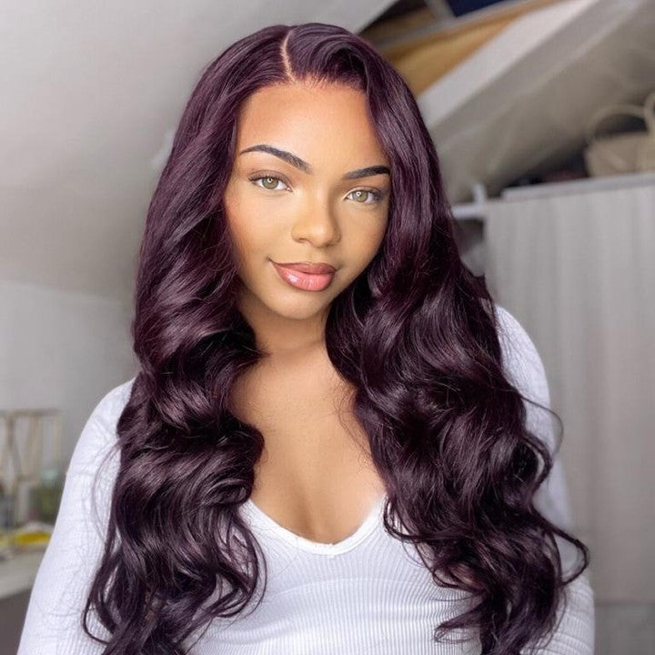 Arabella 【30" Super Sale】 Minimalist Color Series 13x4 Lace Front Pre-Bleached Knots Blonde and Brown Highlight Colored Body Wave/Straight Human Hair Wig