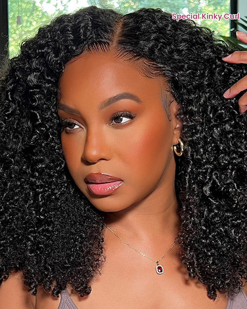 Arabella 6 Inches Deep Part Silky Straight Wig Middle Part Natural Black 100% Human Hair Wig