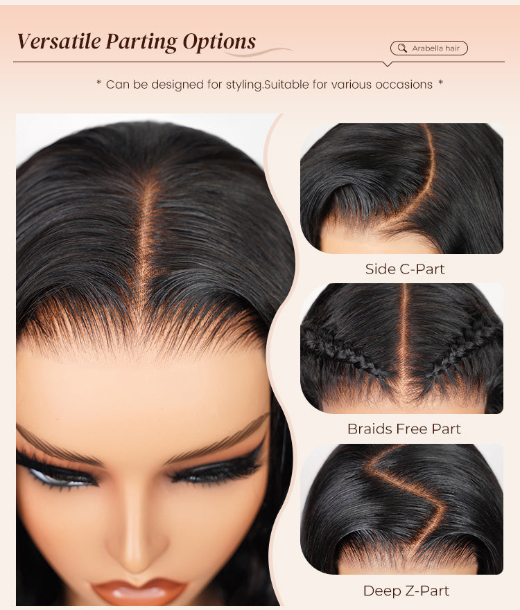 Various Parting Options of Wig