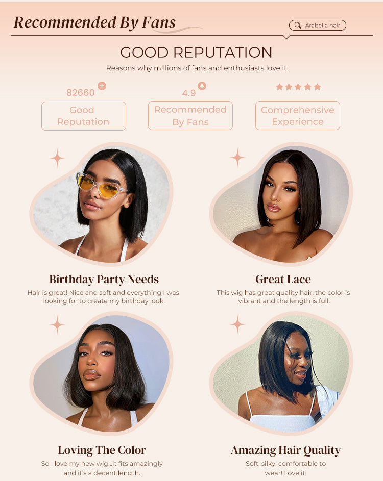 Black Bob Wig Recommended by Fans