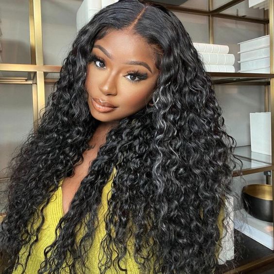 Arabella 【30" Super Sale】 6x5 Invisible Knots Glueless &amp; 13x4 Lace Front Pre-Bleached Knots Natural Black Body Wave/Straight/Curly Human Hair Wig