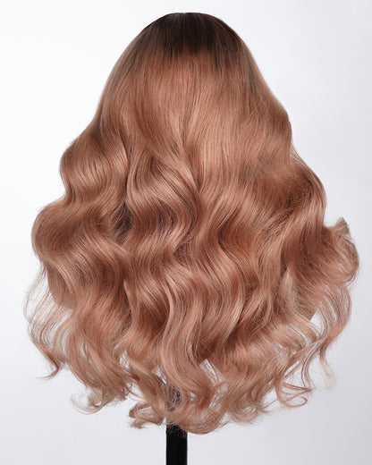 Arabella 13x6 Lace Ombre Strawberry Blonde Wig Back