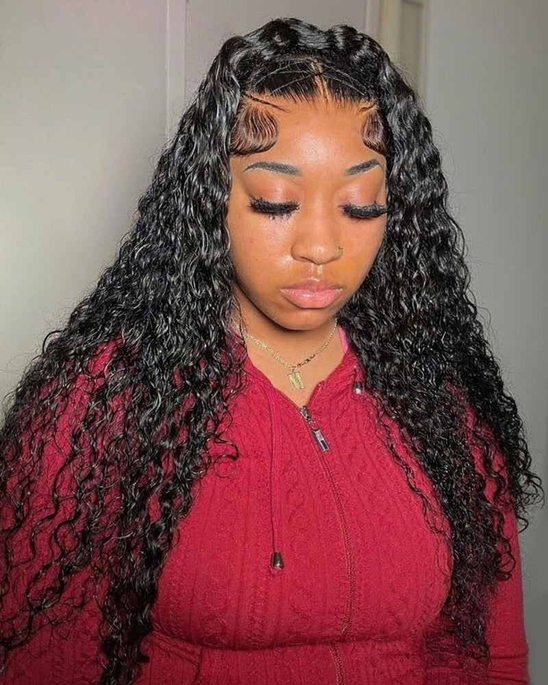 Arabella 360 Lace Water Wave With Braid Style