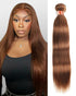 {12A 1Pc} Dark Brown Color Straight Unprocessed Virgin Brazilian 1 Piece 12A Grade Hair Bundle Human Hair Extensions