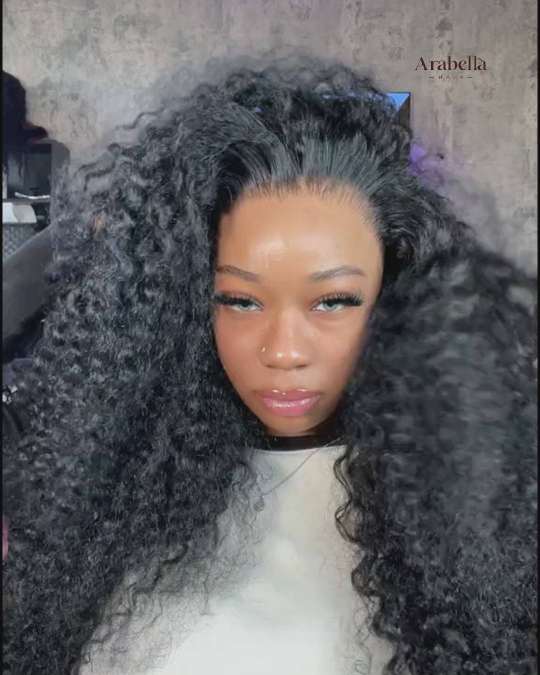 Black Jerry Curly Wig